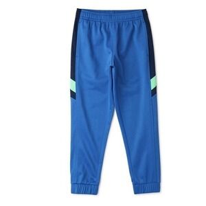 Athletic‎ Works Kids XS (4-5) Blue Jogger Pants Neon Green & Navy Accents NWT